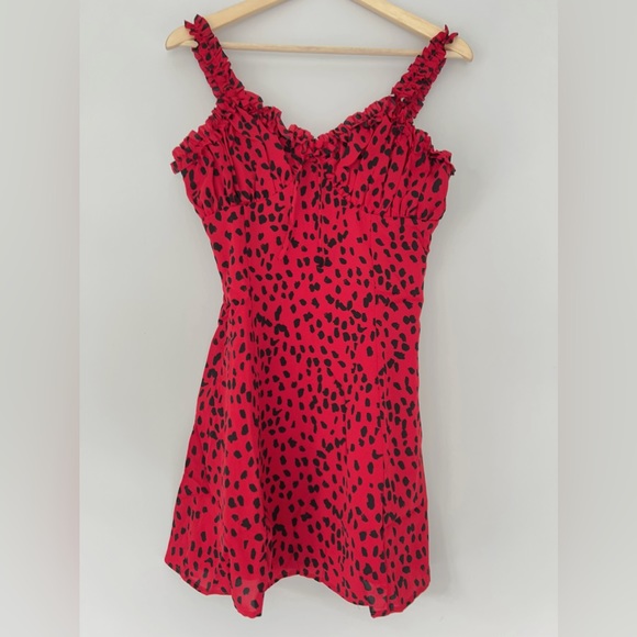 Dresses & Skirts - RED LEOPARD DRESS